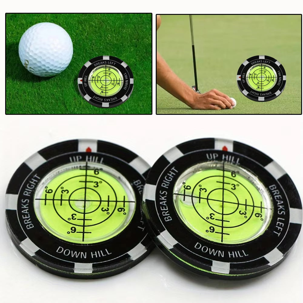 Golf Putt Ball Marker High Precision round Golf Putt Green Reader Golfing Putting Aid Golf Slope Putting Reader 1PC