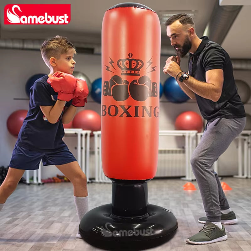 Camebust Punching Bag Inflatable Boxing Bag, Bounce Back Bag Punching for Sports, Inflatable Boxing Equipment for Daily Relax Or