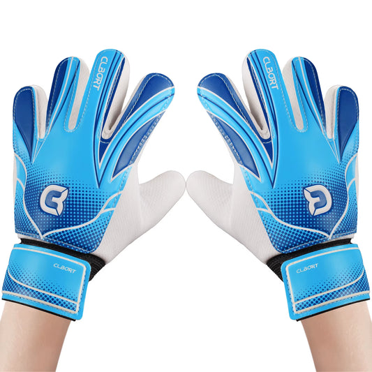 1 Pair Non-Slip Soccer Goalie Gloves with Double Wrist Protection