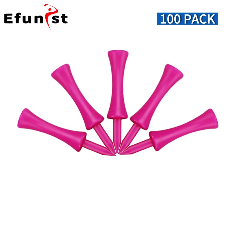 Golf Tees 50 Pcs 100 Pcs Pack Plastic Step down Golf Tee 31Mm 37Mm 43Mm 51 Mm 59Mm 70Mm Length Golf Ball Tees Drop Ship