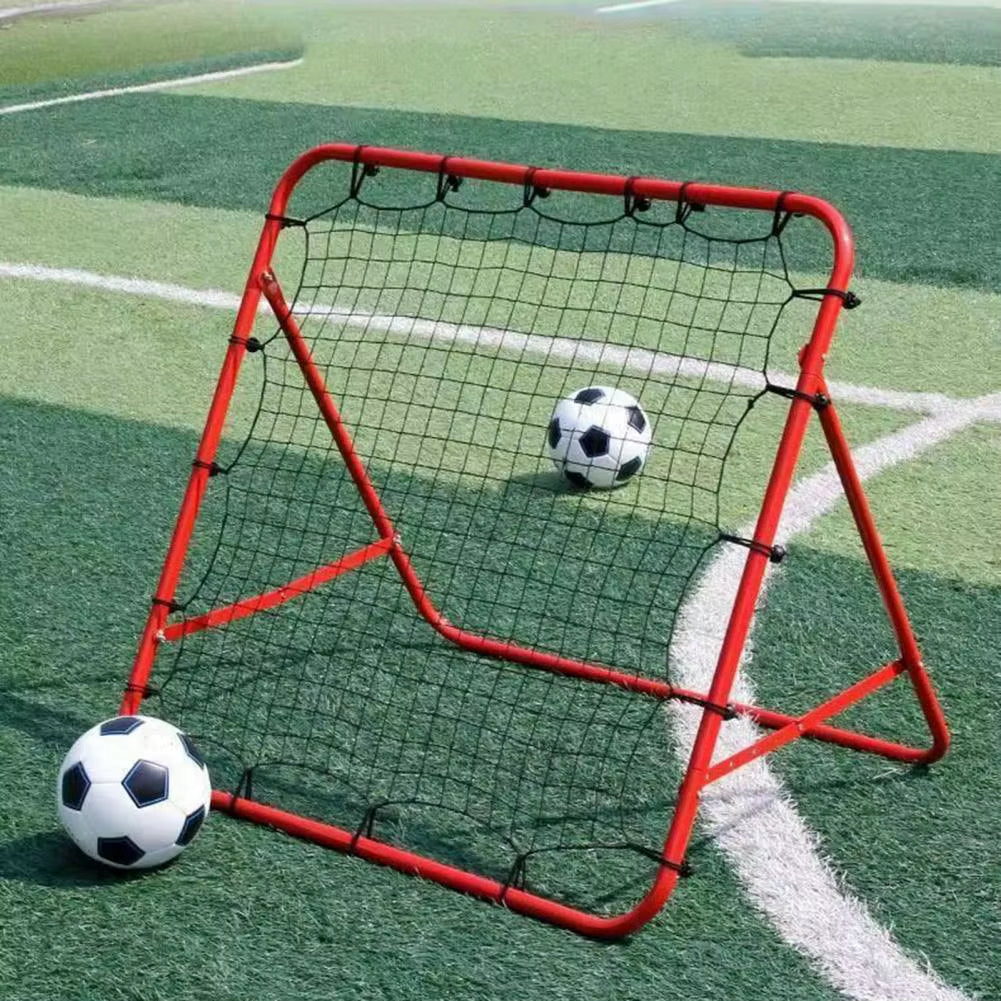 Soccer Rebounder Net with 20 Elastic Ropes Kickback Football Practice Net Target Goal Rebound Net Beginner Training Aid Fútbol
