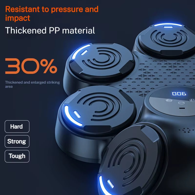 2025 New Music Boxing Machine Bluetooth Adult Electronic Wall Target Hookpunch Equipment Target Wall Mounted Gym Home Equipment