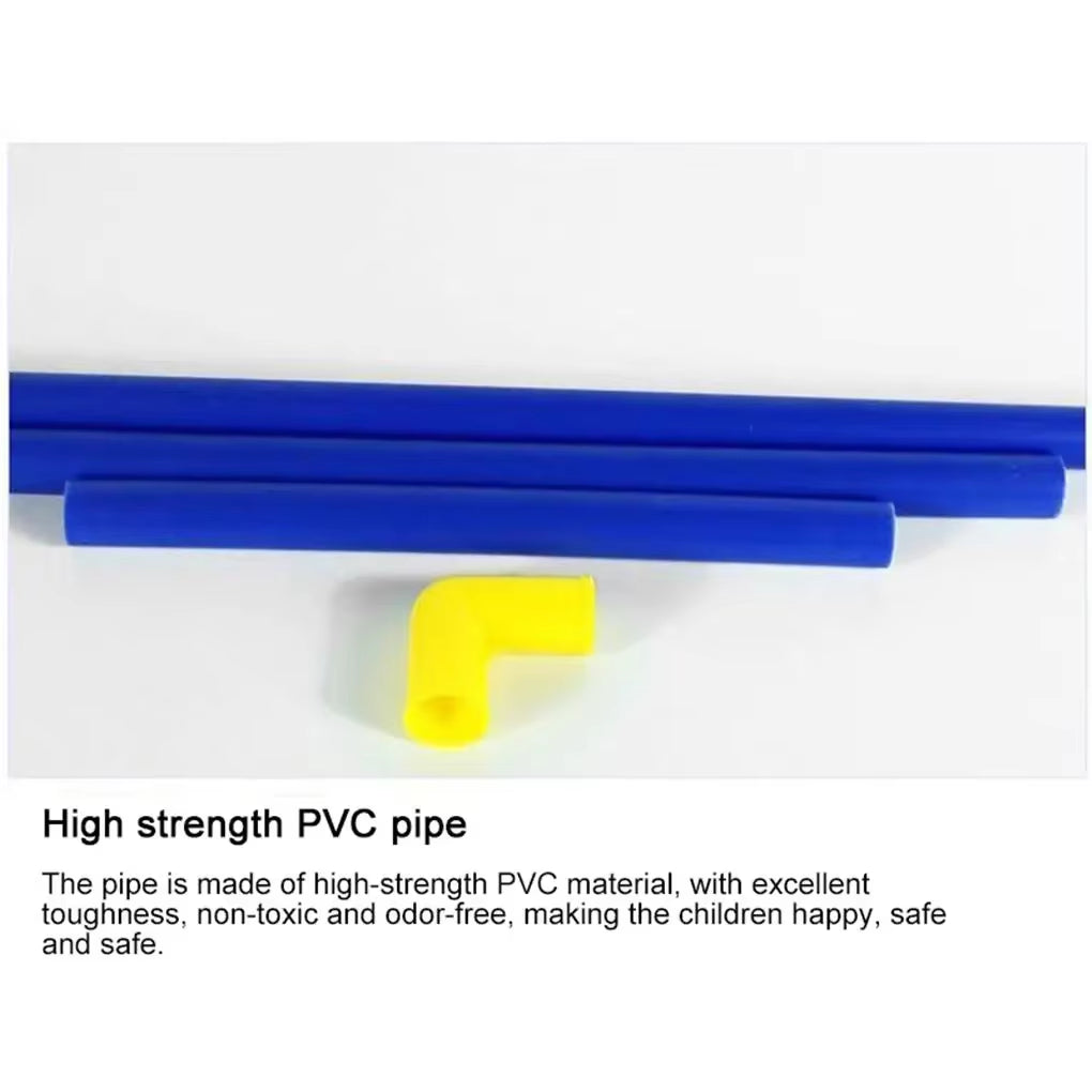 Folding Mini Football Soccer Ball Plastic Removable Goal Post Net Set High-Strength Kids Indoor Outdoor Child Birthday Gift