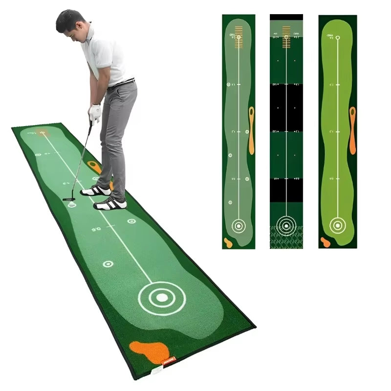 Golf Carpet Putting Mat Indoor Outdoor Training Putting Practice Golf Green Fairway Pad Washable Anti-Slip 50X300Cm JH1041