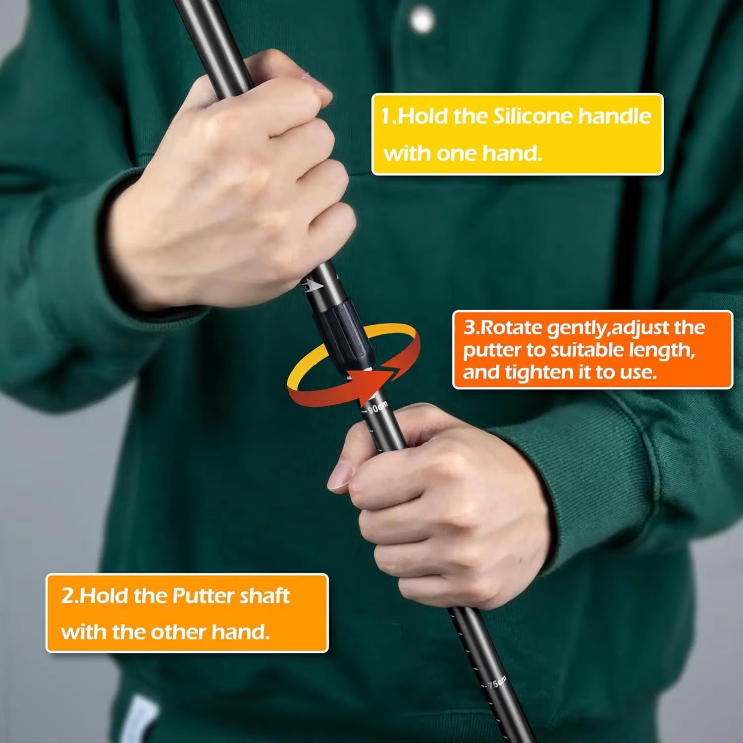 Vwvividworld,Golf Putters,21-37" Adjustable Length,Golf Putter,Right or Left Handed Golfers,Suit Children, Teenagers and Adults