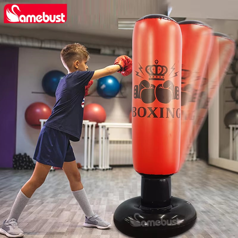 Camebust Punching Bag Inflatable Boxing Bag, Bounce Back Bag Punching for Sports, Inflatable Boxing Equipment for Daily Relax Or