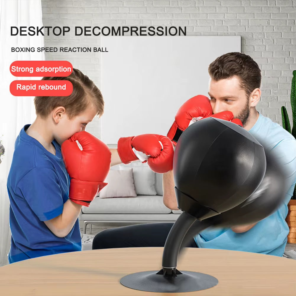 Desktop Punching Bag with Suction Cup Desk Boxing Punch Ball Heavy Duty Stress Relief Boxing Practice for Kids and Adults