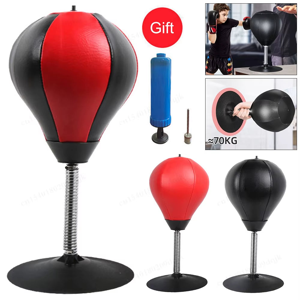 Desktop Punching Bag with Suction Cup Desk Boxing Punch Ball Heavy Duty Stress Relief Boxing Practice for Kids and Adults