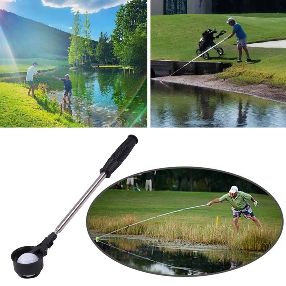 79 Inch Golf Ball Retriever 8 Sections Stainless Steel Telescopic Golf Ball Picker Upper Golf Training Aids for Water Tool