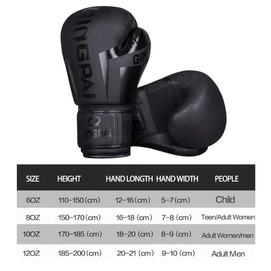 6/8/10/12Oz Kids Women/Men Boxing Gloves Sanda Sparring Muay Thai MMA Karate Punch Training Mitts Kickboxing Boxe De Luva DEO