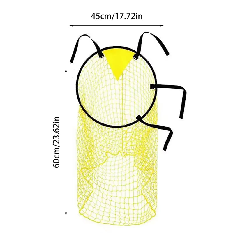 45 * 60Cm Yellow Football Goal Free Kick Shooting Practice Target Pocket Training Auxiliary Net