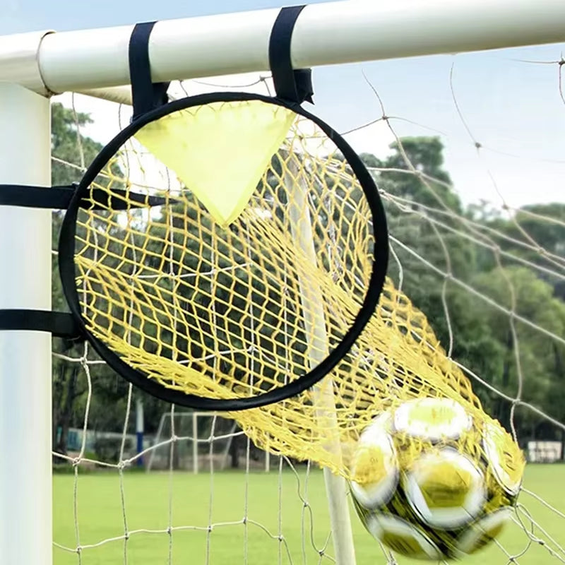 45 * 60Cm Yellow Football Goal Free Kick Shooting Practice Target Pocket Training Auxiliary Net