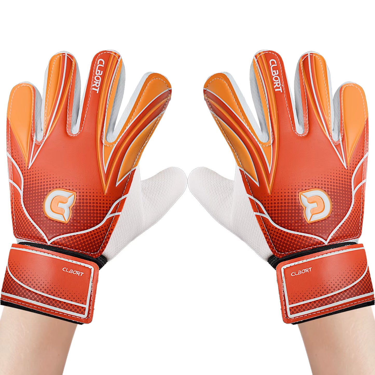 1 Pair Non-Slip Soccer Goalie Gloves with Double Wrist Protection