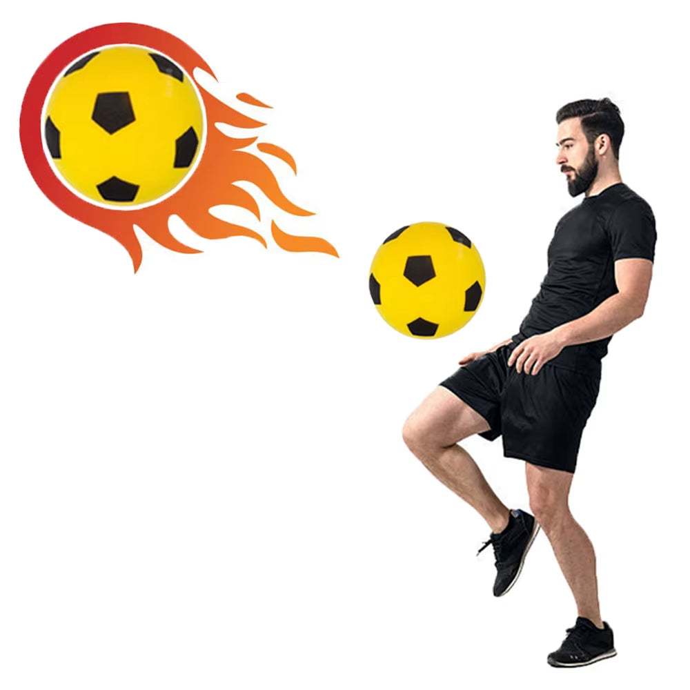 Silent Soccer Ball Men Size 9.25Inch Official Size Fantasy Foam Football Games Airless Football Mute Bouncing Ball Silent Ball