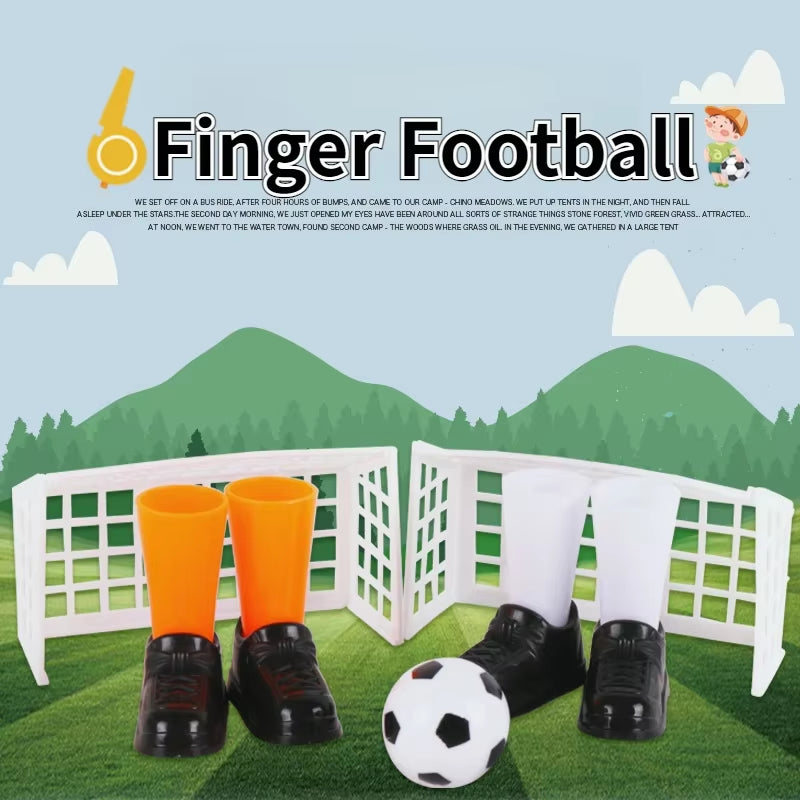 Finger Football Game Sets with Two Goals Funny Family Party Finger Soccer Match Toy for Fans Club Party Gifts for Kid Table Game