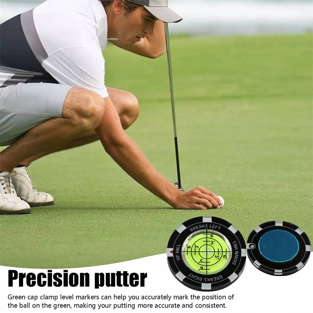 Golf Putt Ball Marker High Precision round Golf Putt Green Reader Golfing Putting Aid Golf Slope Putting Reader 1PC