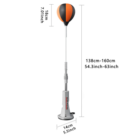 Inflatable Boxing Reflex Bag for Reaction & Aiming & Agility Training Home Fitness Equipment One-Click Installation Punching Bag