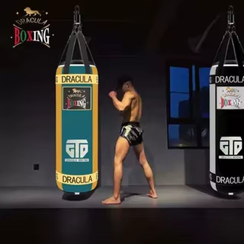 Punching Bag Adults Heavy Boxing Bag Unfilled Hanging MMA Men Kickboxing Muay Thai Karate Judo Taekwondo Home Gym Training Empty