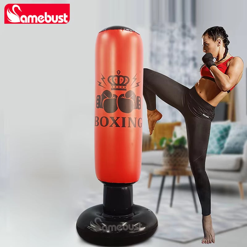 Camebust Punching Bag Inflatable Boxing Bag, Bounce Back Bag Punching for Sports, Inflatable Boxing Equipment for Daily Relax Or