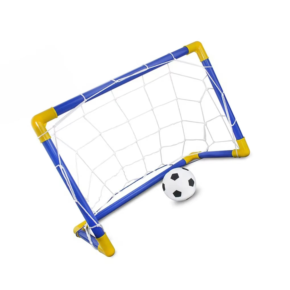 Folding Mini Football Soccer Ball Plastic Removable Goal Post Net Set High-Strength Kids Indoor Outdoor Child Birthday Gift