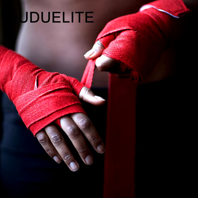 2 Rolls 1.5/2/3/5M Cotton Boxing Bandage Sports Strap Sanda Kick Boxing MMA Hand Gloves Wraps Belt Boxing Sports Wraps Bandage