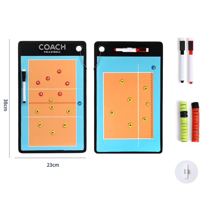 1Set Soccer Ball Tactical Board Magnetic Football Coaching Clipboard Training Match Portable Football Coach Strategy Board