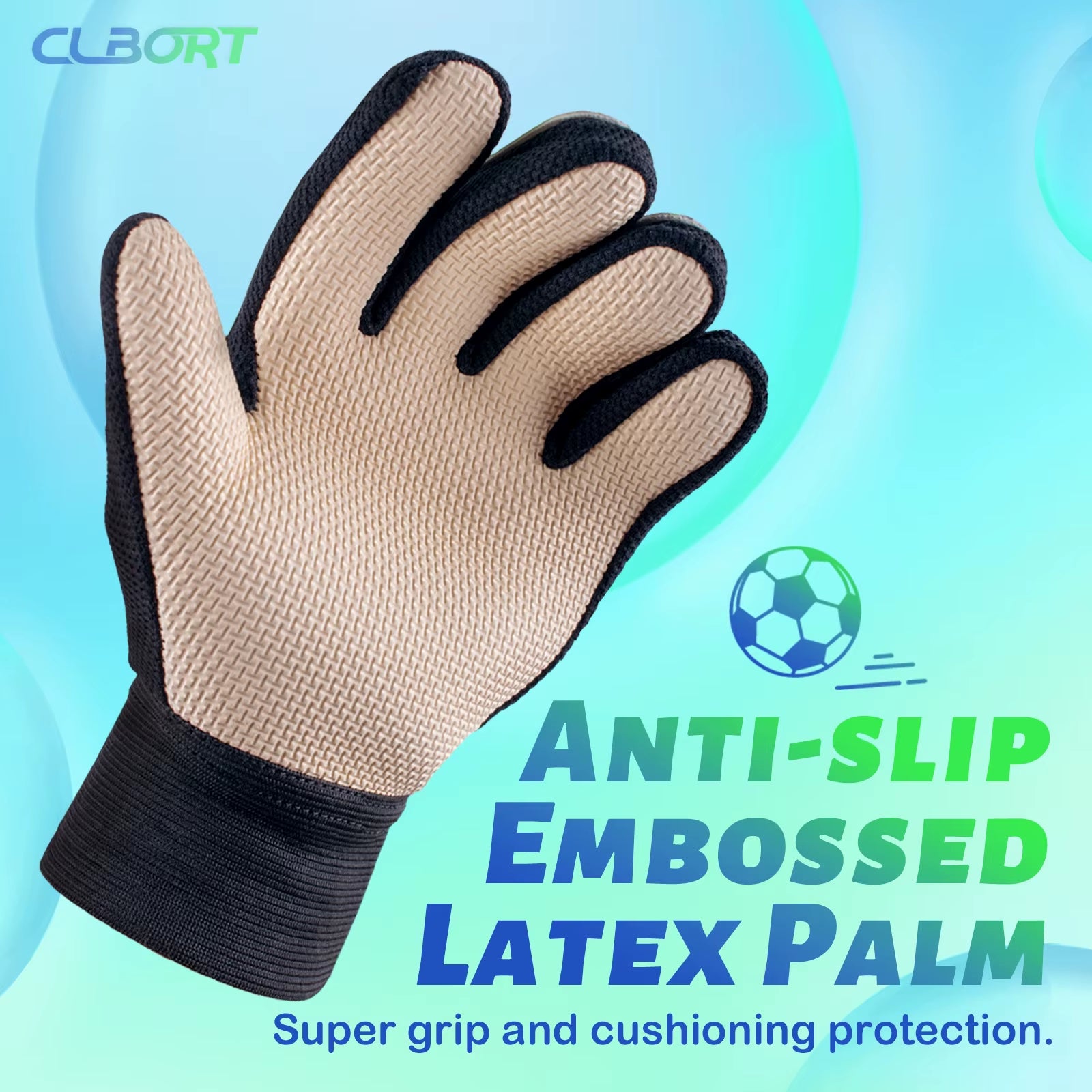 Soccer Goalkeeper Gloves, Graffiti Style Goalkeeper Gloves with Strong Grip, Non-Slip Soccer Gloves
