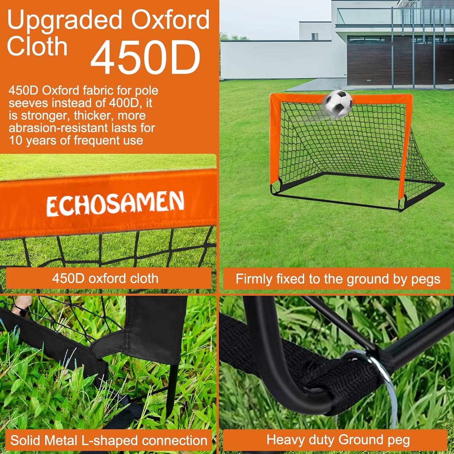 Football Goal for Garden Football Net Pop up Goals Set Soccer Goal Net for Backyard Birthday Gift for Soccer Training