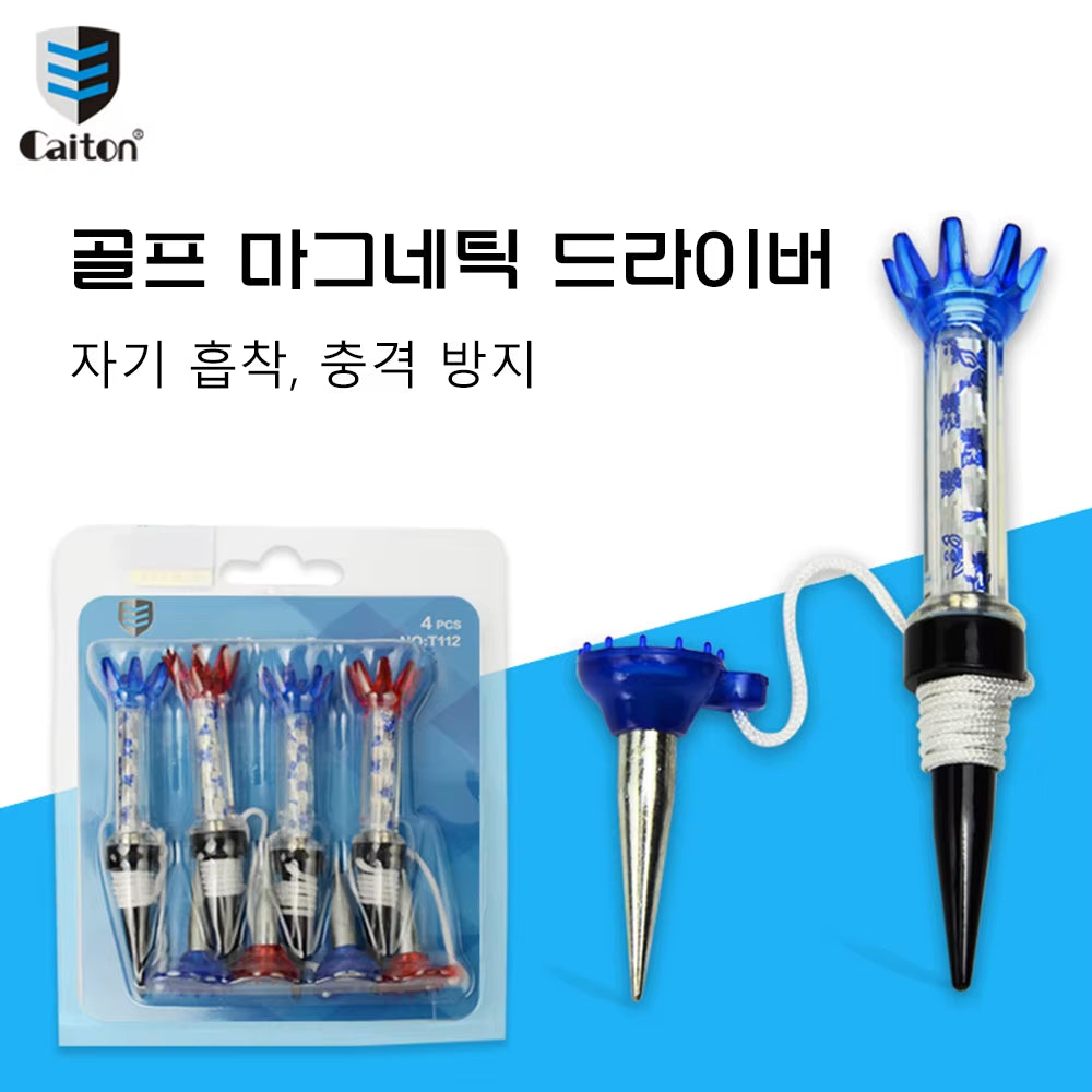 Colorful Plastic Golf Tees - 4 Pack, 80Mm/3.15In, Durable and Fit All Courses - Exquisite Gift Box Golf Tee Set