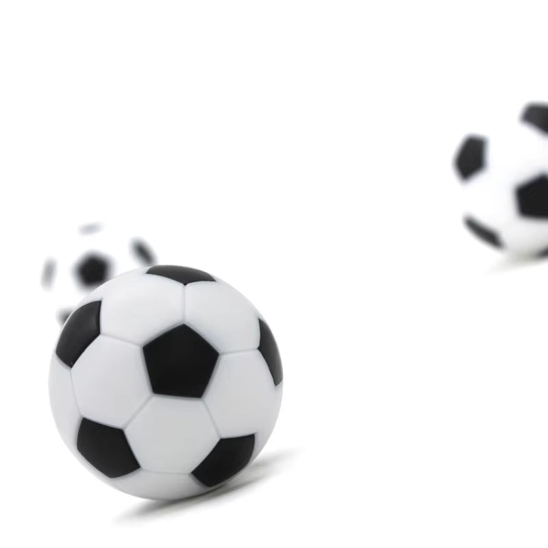 6Pcs/Lot 32Mm Small Soccer Ball Mini Table Football Balls Black White Soccer Ball for Entertainment Flexible Trained Relaxed Toy