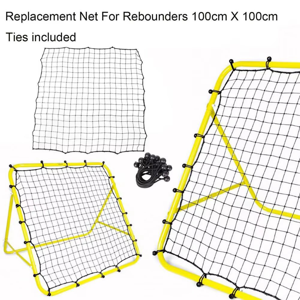 Soccer Rebounder Net with 20 Elastic Ropes Kickback Football Practice Net Target Goal Rebound Net Beginner Training Aid Fútbol