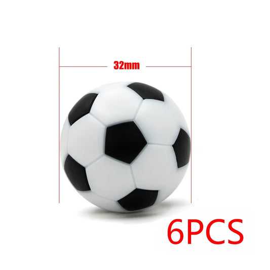 6Pcs/Lot 32Mm Small Soccer Ball Mini Table Football Balls Black White Soccer Ball for Entertainment Flexible Trained Relaxed Toy