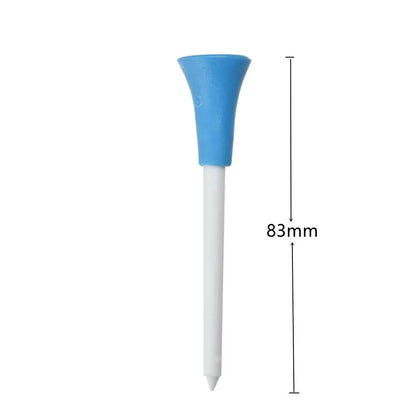 83Mm Golf Tees Rubber Cushion Top Plastic Ball Holder Golf Accessories 10-40 Pieces Random Color